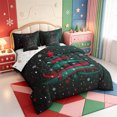 thumbnail image 2 of Manfei Cute Snowflake 7 Pieces Full Size Bedding Sets,Christmas Winter Festive Full Size Bed in a Bag,Xmas Reversible, 2 of 7