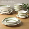 thumbnail image 4 of Juego de vajilla Gibson Home Kenwood Shores, 16 piezas, gres verde, 4 of 6