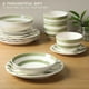 thumbnail image 4 of Juego de vajilla Gibson Home Kenwood Shores, 16 piezas, gres verde, 4 of 6