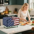 thumbnail image 4 of Renewold Toaster Oven Protective Cover Dustproof Smart Oven Air Fryer Protector Case with Pockets Easy Clean Kitchen Appliance Accessories, 18.5 x 14.5 x 9 Inches, American Flag Print, 4 of 7