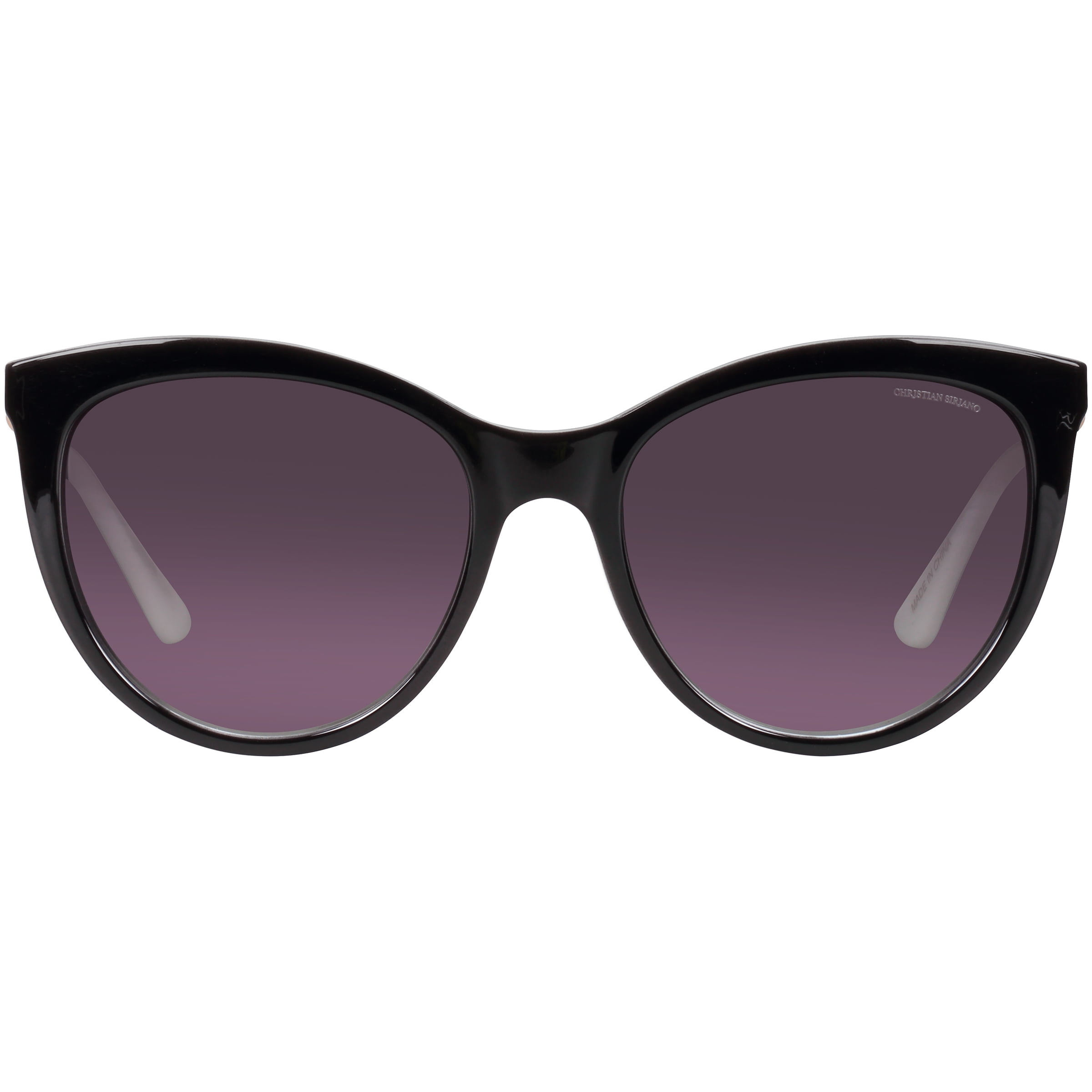 Christian Siriano Rx'able Womens Sunglasses, COLLETTE, Black, White