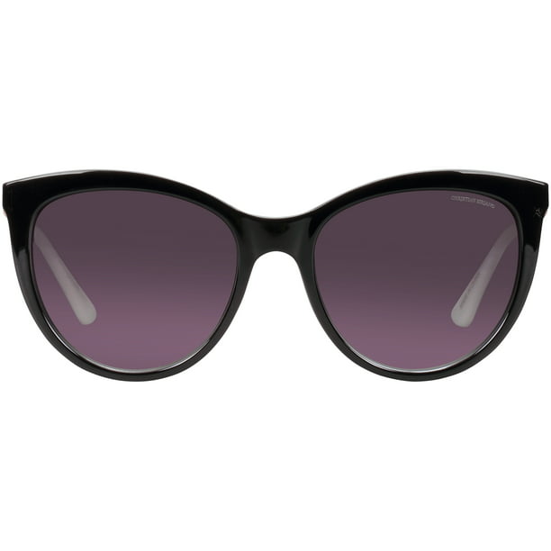 Christian Siriano Rx'able Womens Sunglasses, COLLETTE, Black, White ...