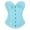Light Blue, variant on POIUYTR Corset Tops for Women, Overbust Bustier Shapewear , Lace Waist Trainer Push Up Bodysuit