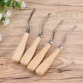 thumbnail image 4 of Miangastore 4Pcs Wood Handle Crochet Hooks For Diy Projects And Housework In Multi Colors, 4 of 9