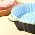 thumbnail image 6 of Silicone Nonstick Grill Fried Chicken Basket Pizza Plate Baking Tool Oven Pan Mat Kitchen Accessories Air Fryer Tray Baking Tray WHITE B, 6 of 8