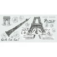 thumbnail image 7 of Eiffel Tower Sketch Peel and Stick Giant Wall Decals, 7 of 7