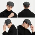 thumbnail image 5 of Baker Boy Hat 8 Panel Herringbone Tweed Gatsby Hat Ivy Irish, 5 of 5