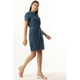 thumbnail image 3 of Banny Jeans ® Women's Denim Short Sleeve Dress Button Down Belted Jean denim dress Summer Outfits for women, 3 of 4