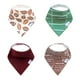 thumbnail image 1 of Baberos para bebés Copper Pearl, paquete de 4 unidades, algodón suave, diseño ajustable, 1 of 6
