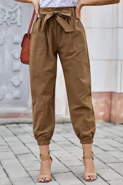 Belted Frock-Style Pants - Walmart.com