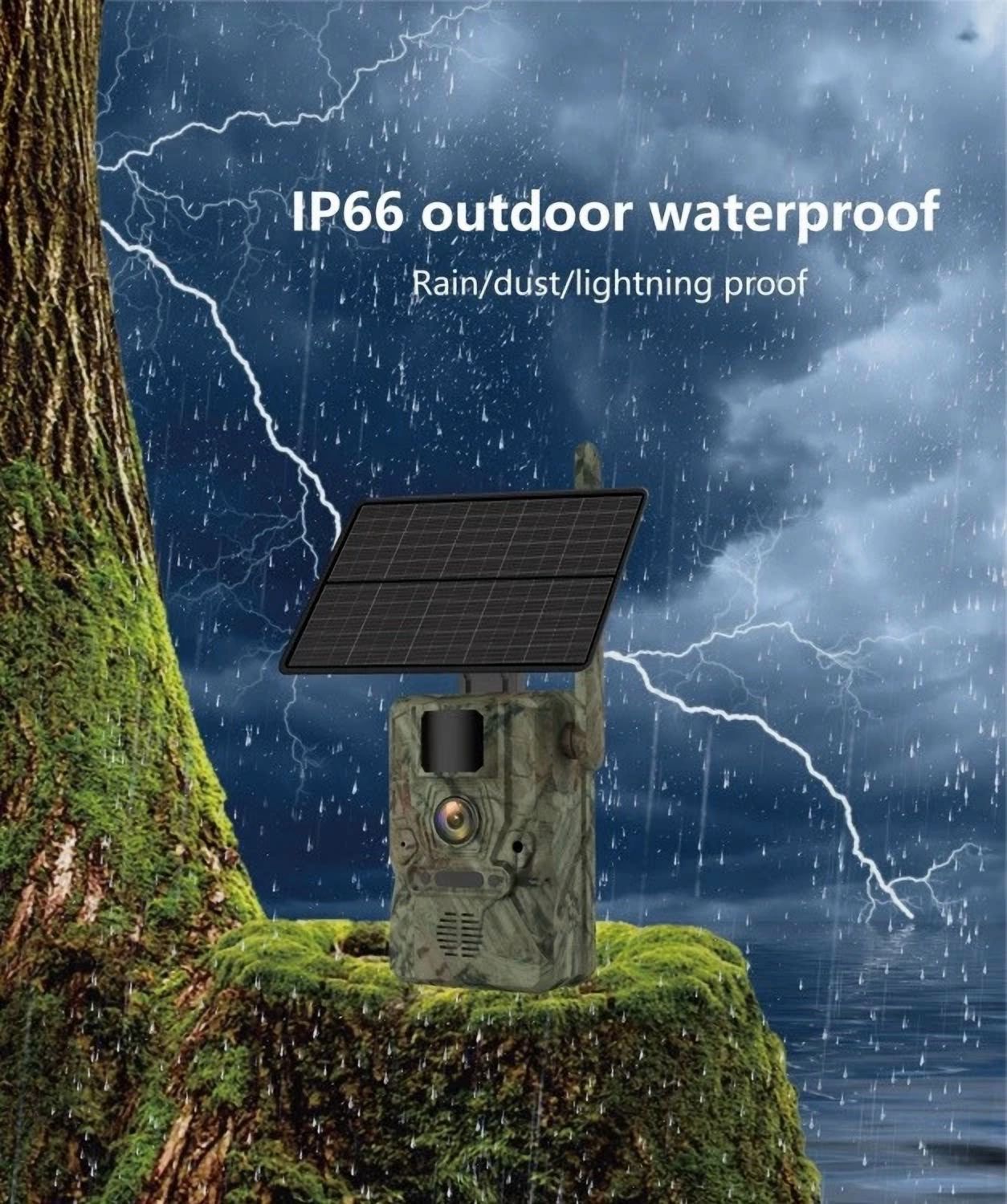 LynkNano 4G SOLAR GPS Hunting Security Camera 3MP TRAIL Camera, AI 25m Detection, 2-Way Audio, App