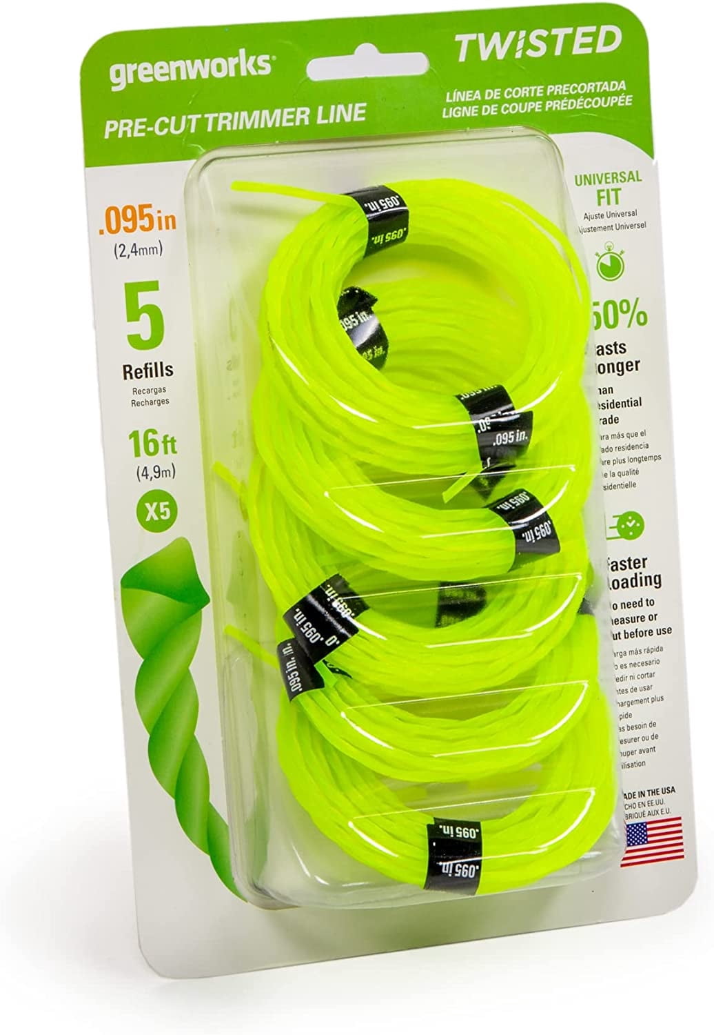 Husqvarna Titanium X-Pro 0.095-in x 200-ft Spooled Trimmer Line Husqvarna Titanium X-Pro 0.095-in x 200-ft Spooled Trimmer Line