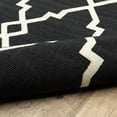 thumbnail image 2 of Oriental Weavers Marina Area Rug 7763K Black Diagonal Jagged 7' 10" x 7' 10" Round, 2 of 4