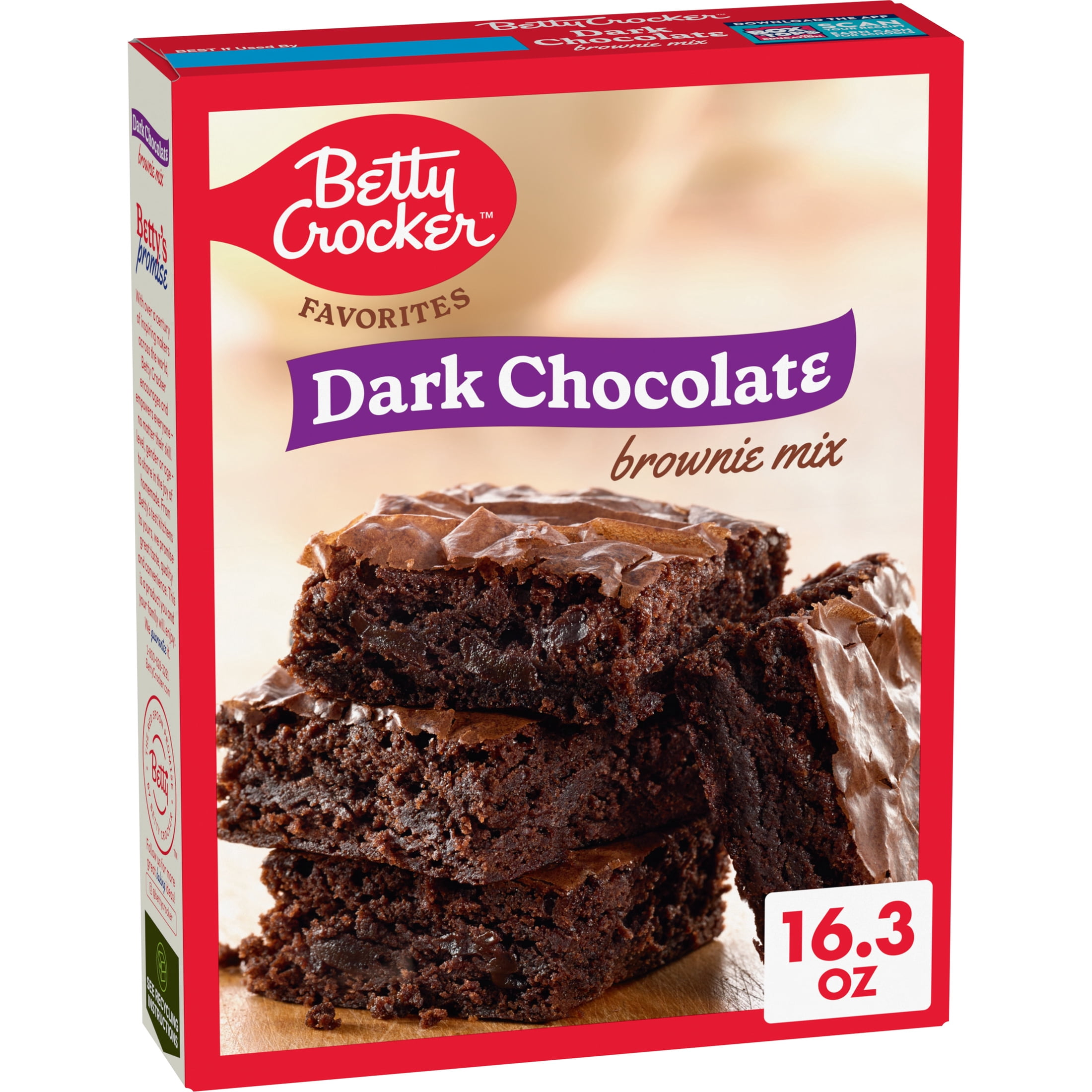 (2 pack) Betty Crocker Favorites Dark Chocolate Brownie Mix, 16.3 oz.