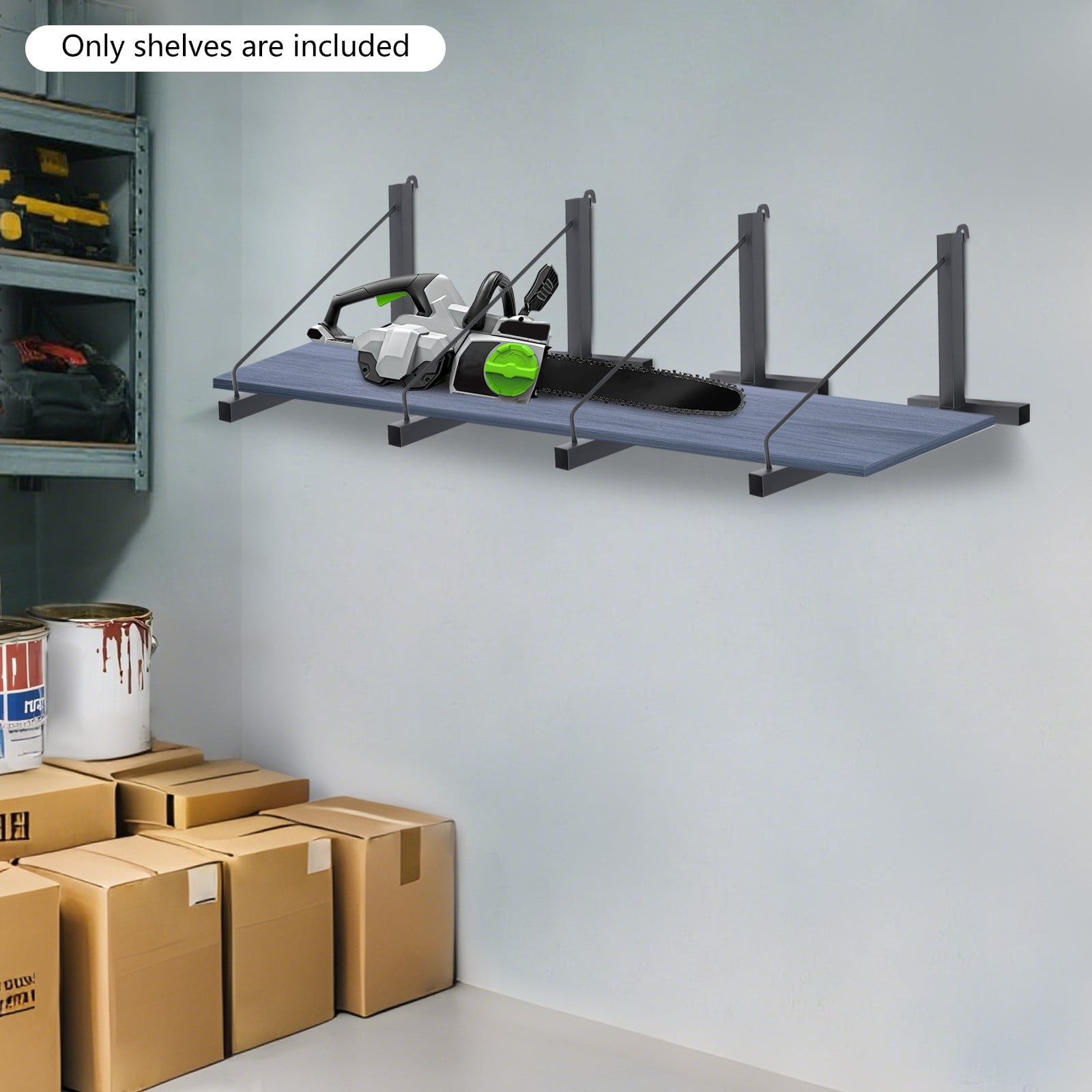4 Pack Container Shelf Bracket, Shipping Container Brackets, Cargo Container Shelving Bracket for Storing Tools, Goods, Parcels