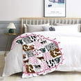 thumbnail image 6 of Cow Throw Blanket Super Soft Flannel Blanket Home Decor,Plush Fuzzy Cozy Bed Quilt Blanket for Couch Bed Sofa All Season,50"x60"-Teens/Travel Size, 6 of 6