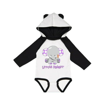 

Inktastic Little Peanut- cute baby elephant Gift Baby Boy or Baby Girl Long Sleeve Bodysuit
