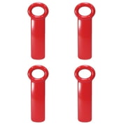 Brix Original Easy Jar Key Opener, Great for Kids and Arthritis and Carpal Tunnel Sufferers, Red, Set of 4