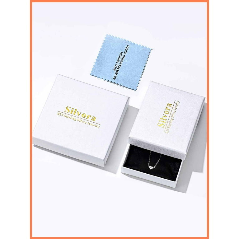 Silvora Elegant Heart Bracelet Women Sterling Silver Initial Letter V