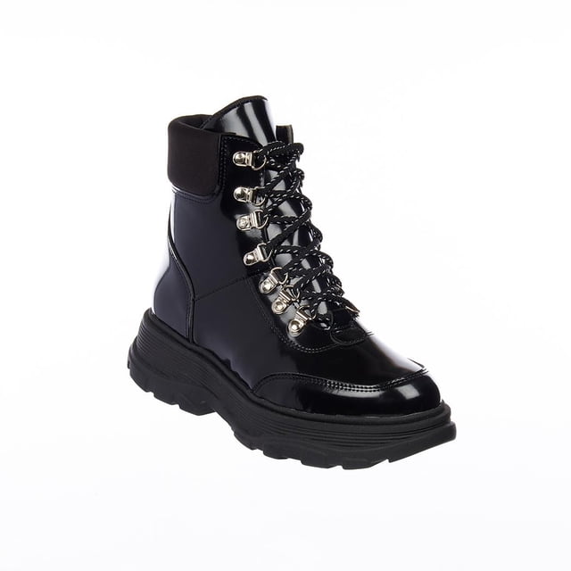 Botas Urbanas Casuales Mujer Juveniles Cómodas Charol Negro negro 25 Incógnita 045D1A