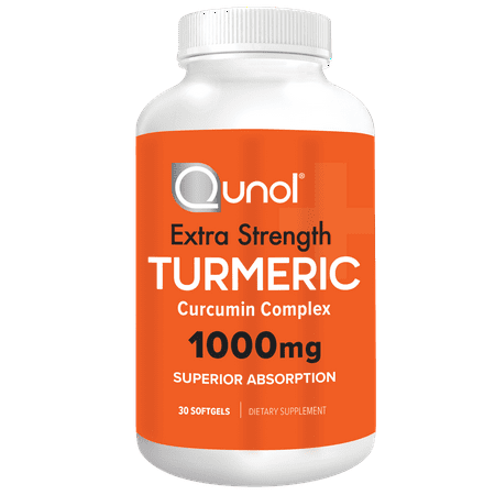 Qunol Turmeric Curcumin with Ultra High Absorption 1000mg for Joint Support, 30
