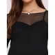 thumbnail image 5 of INSPIRE CHIC Vestido de Maternidad de 2 Piezas para Mujeres con Malla y Costura Lateral Ajustada para Invitadas de Boda, Fiesta de Cóctel, Embarazo, Talla XL, Negro, 5 of 6