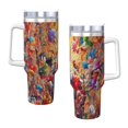thumbnail image 3 of Vaso de acero inoxidable Bugs Bunny Ice King de 40 oz (con asa y pajita), para viaje en automóvil, 2 en 1, con tapa, 3 of 8