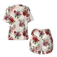 thumbnail image 2 of Sigee Rose Flowers for Sleepwear Casual Pjs with Pockets Women's Pajamas Sets Shorts 2 Piece Short Sleeve Lounge Sets Large, 2 of 9