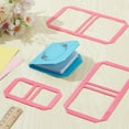 thumbnail image 5 of 3Pcs Mini Pink Bookbinding Tool Acrylic Sticky Notes Bookbinder Guide Stencil Template Bookbinding Ruler Scrapbooking Tool for Portable Notebook Journal Handbook Making DIY, 5 of 6