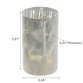 thumbnail image 4 of Led Cylinder Glass Stand (Deer In Winter Forest) (Gray) - Set of 2, 4 of 4