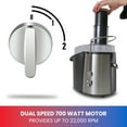 Total Chef Juicin' Juicer Wide Mouth Centrifugal Juice Extractor, 3