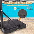 thumbnail image 4 of Outdoor Basketball Hoop, Portable Basketball Court for Adults Teenagers, 6.6ft -10ft Height Adjustable Basketball Goal, TE3086, 4 of 4