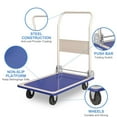 thumbnail image 4 of BENESKY Push Cart Dolly Platform Hand Truck with Swivel Wheels, Heavy Duty Foldable Rolling Tool Cart with 287LB Load Weight Capacity, 4 of 6