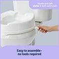 thumbnail image 5 of Medline Raised Toilet Seat with Secure Side Locks, 4" Elevation - 250 lbs. capacity, Independent Adults and Disabled Adults - 1 Ct., 5 of 6