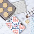 thumbnail image 5 of Yayeee Pot Holders Kitchen Heat Resistant with Pockets 7"x9.8" Cotton Oven Cooking Hot Pads, Mosaic Flowers Pattern, 5 of 7