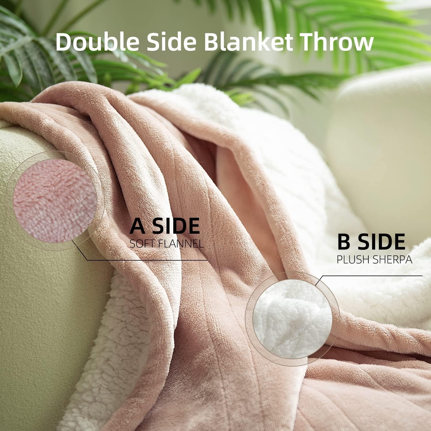 Heated Blanket Electric Throw 50''X60''- Soft Silky P Electric Blanket with 4 Heating Level & 3 Hour Auto Off Heating Blanket, Machine Washable (Rose Dust)