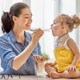 thumbnail image 2 of Cuillère pour Bébé en Silicone, Cuillère à Purée Cuillère pour Aliments pour Bébé Couverts pour Bébé Cuillère à Purée de Fruits Outil à Double Extrémité pour Purée de Fruits Purée de Pommes Cuillère, 2 of 5
