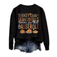 thumbnail image 3 of Women's Winter Fashion Sweatshirt Festive Christmas Print Round Neck Top, 3 of 3