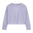 thumbnail image 4 of Workout Shirts for Girls Girls Tees Summer Short Sleeve Oversized Cut Out T Shirts Kids Open Back Athletic Top for Teen 4-14 Years, 4 of 8