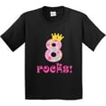 thumbnail image 3 of Inktastic 8th Birthday Rocks Girls 8 Year Old Youth T-Shirt, 3 of 5