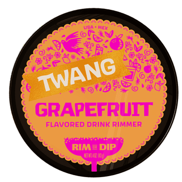 Twang Grapefruit Flavored Drink Rimming Salt, 1- 4 oz