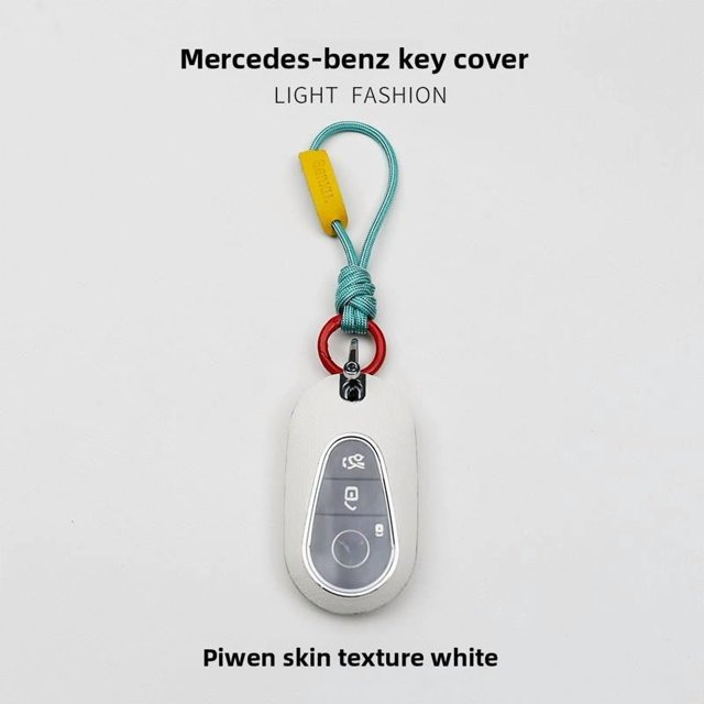 Car Key Fob Cover Case Protector For 2024 Mercedes C260L Key Fob Cover C Class C200L GLC300 EQE S Class