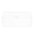 thumbnail image 3 of SHISUYAN Clear Plastic Storage Box with Hinged Lid for Small Items Crafts Accessories Rectangular Shape Bead Organizer Box for Organizing, 3 of 8