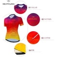 thumbnail image 4 of KEYIYUAN, camiseta de ciclismo para mujer, ropa deportiva para exteriores de montaña, camiseta de verano de manga corta para bicicleta, camisetas de ciclismo de carreras, maillot ciclista para mujer, 4 of 5
