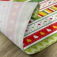 thumbnail image 5 of Ambesonne Christmas Place Mats Set of 4, Traditional Borders, Standard Size, Lime Green Yellow Red, 5 of 6