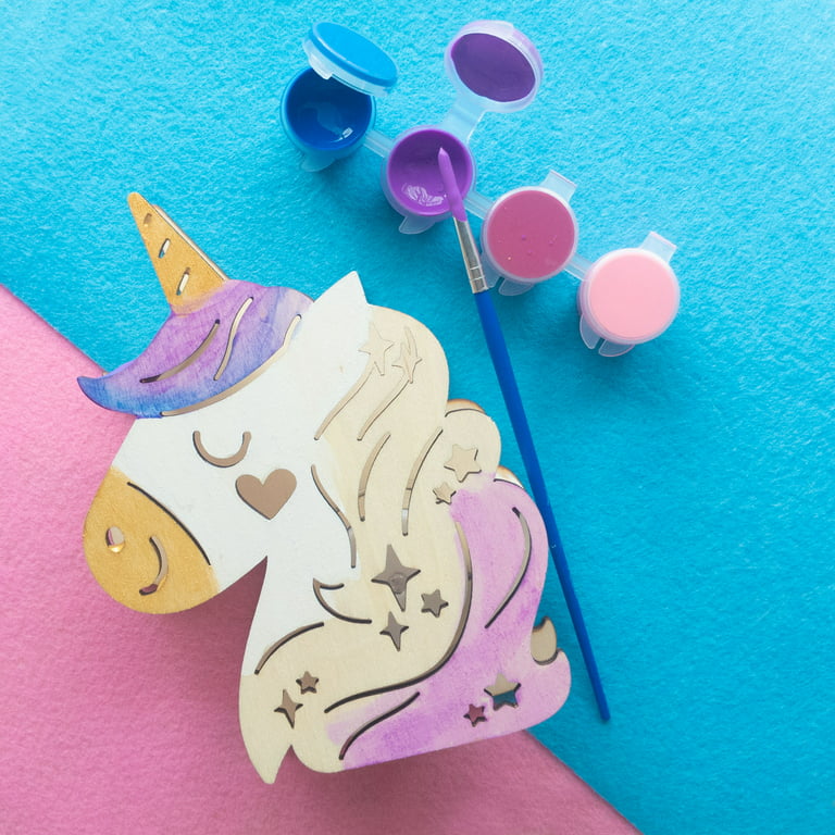 Yileqi Paint Your Own Unicorn Painting Kit Unicorns Paint Craft for Girls  Arts and Crafts for Kids Age 4 5 6 7 8 9 Years Old Unicorn Party Favor Art  Supplies DIY