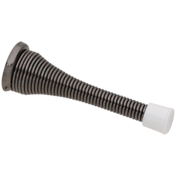 National Hardware N326-017 Door Stop, 3 in Projection, Steel, Pewter