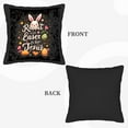 thumbnail image 6 of Set of 2 18x18in Throw Pillow Covers with Whimsical Design Colorful Hearts & Easter Theme for Couch Bed or Car, 6 of 8