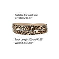 thumbnail image 3 of INSPIRE CHIC Women's Skinny Waist Belts Single Pin Buckle Cute Animal Printed Pants Dress Thin Faux Leather Belt Fit waist 77-94cm/30-37" Leopard Printed, 3 of 4