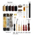 thumbnail image 3 of Herramienta de coser Juego de herramientas de cuero de 28 piezas El juego de herramientas de costura incluye hilo de cera Tijeras Ruedas de costura Agujas Dedal y otros accesorios para el procesamien Irfora Herramienta de coser, 3 of 7
